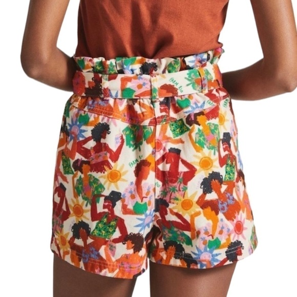 𝅺Farm x Anthropologie Bikini Lady Shorts Small - Picture 3 of 5